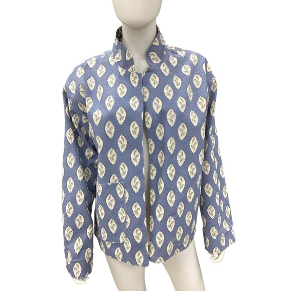NWOT Artisan Jacket Women’s Size XL Reversible Flower Pattern Leaves Pattern - Picture 5 of 9